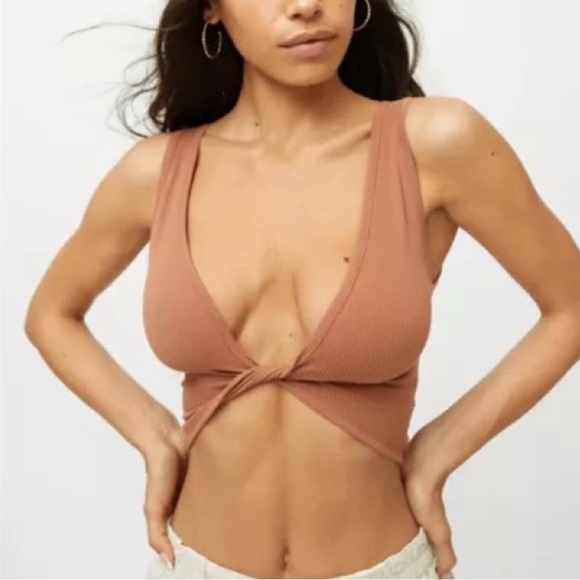 Urban Outfitters Out From Under Twist Tank (Black, Tan, M/L) - Picture 8 of 16